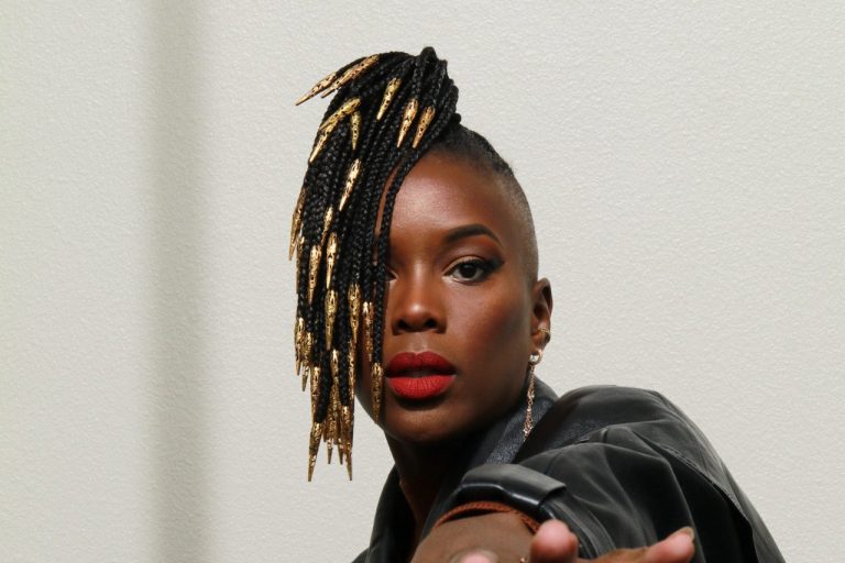 Black Girl & Her Braids