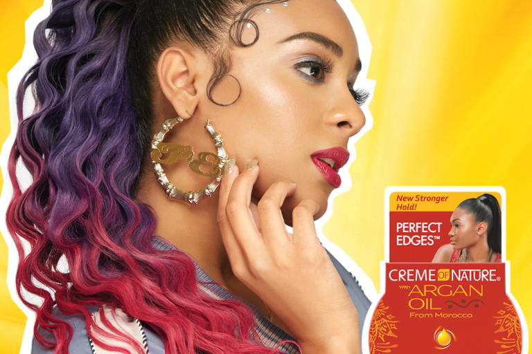 Creme of Nature Perfect Edges Edge Gel and Creme of Nature Pure Honey Hydrating Color Boost