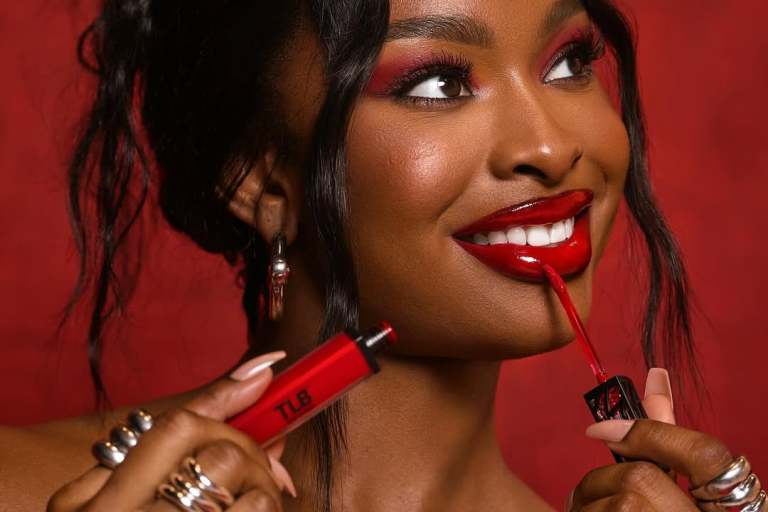 Coco Jones Turns Up the Heat with The Lip Bar’s Bold “Why Not More” Red Lip Kit