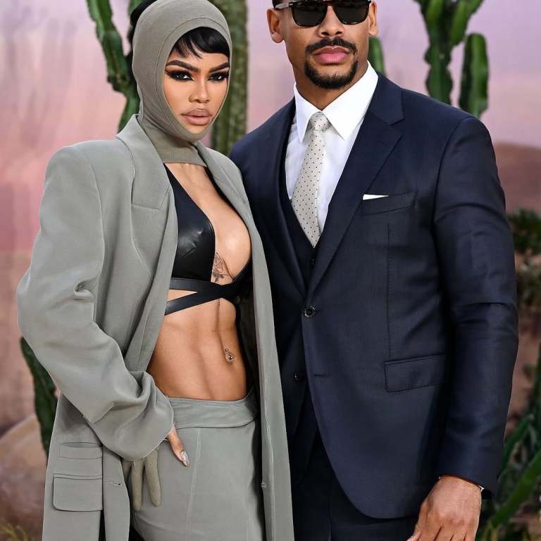 Teyana Taylor & Aaron Pierre Make Stylish Red Carpet Debut at One Battle After Another London Premiere