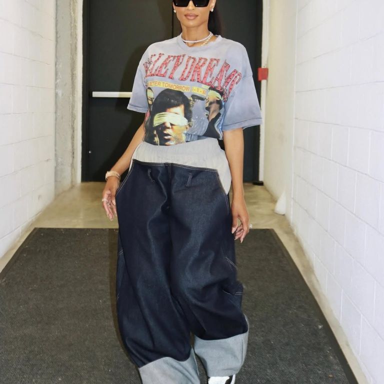 Ciara Our Forever Tomboy Just Gave Baggy Jeans and Ponytails a Whole New Vibe