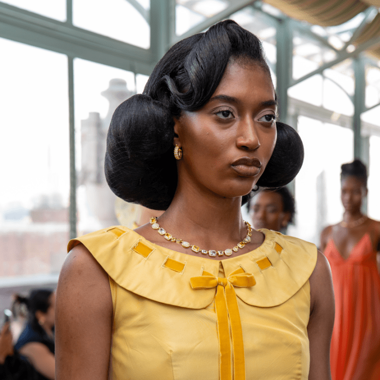 From Sculpted Liquid Bobs to Textured Halos: Monaè Everett and Mielle Organics Bring Bold Hair to NYFW for the House of Aama Show