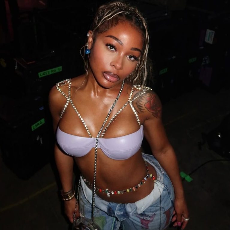 Jayda Cheaves Night Out Look: Inside the Graffiti Denim and Braids Slay