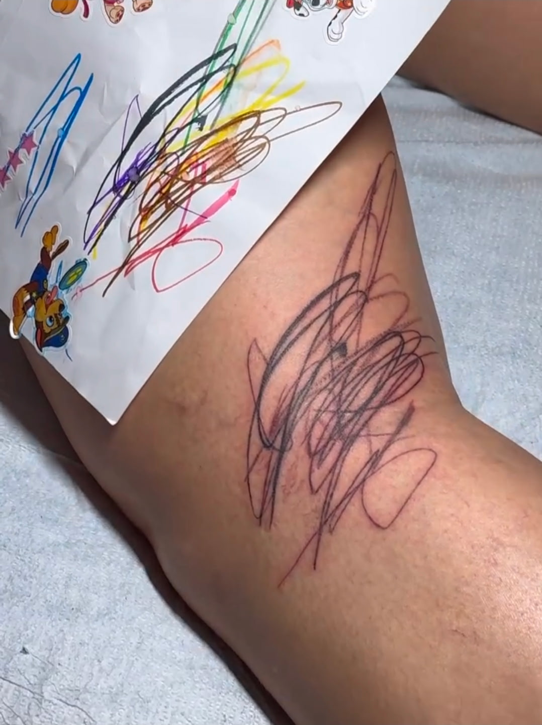 Rihanna Kids Drawing Tattoo: The Sweetest New Ink