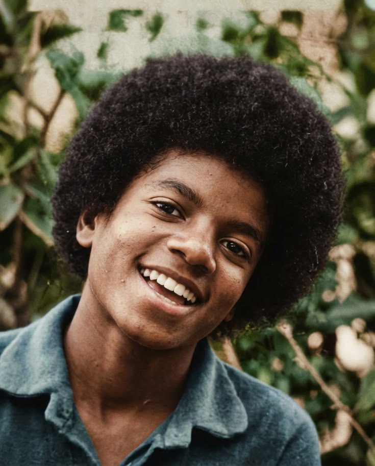 Young Michael Jackson Restored Photo