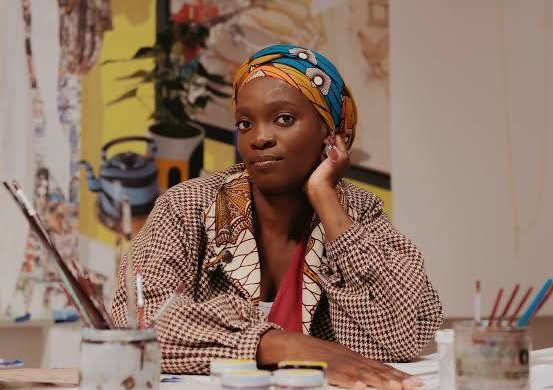 Njideka Akunyili Crosby Obama Portrait Unveiled At Presidential Center